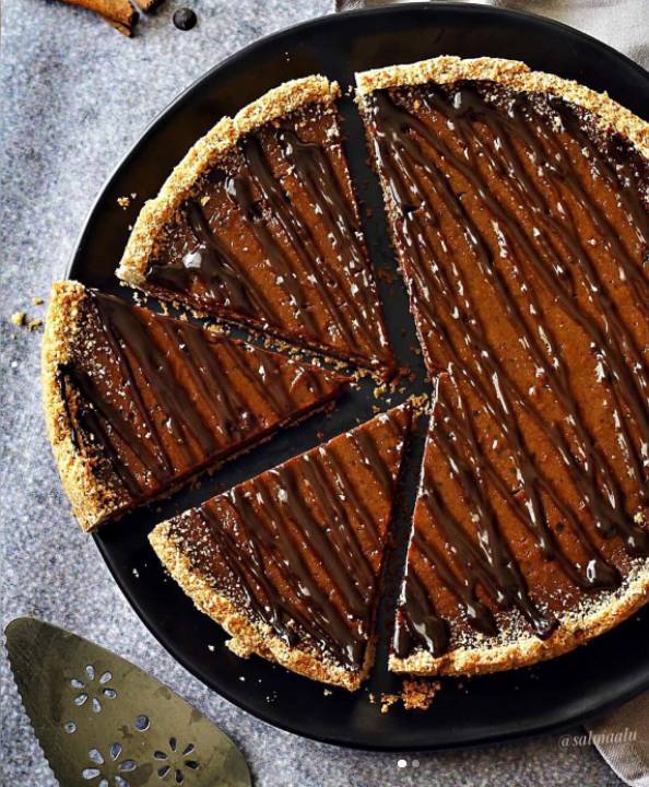 تارت اليقطين بالشوكولاتة تارت اليقطين بالشوكولاتة