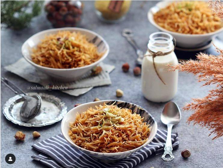 الشعيرية بالسكر والحليب