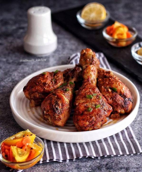 دجاج مشوي بدون فرن طريقة عمل دجاج مشوي بدون فرن