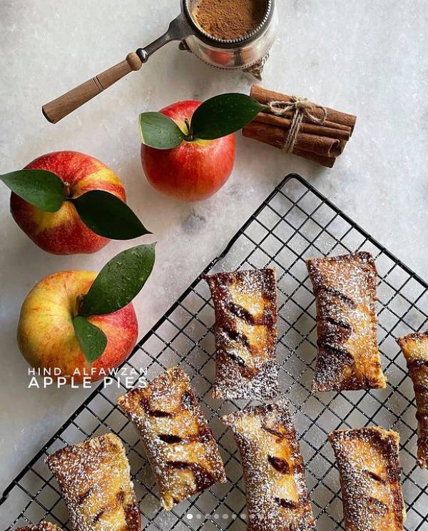 فطيرة تفاح سهلة بدون عجينة