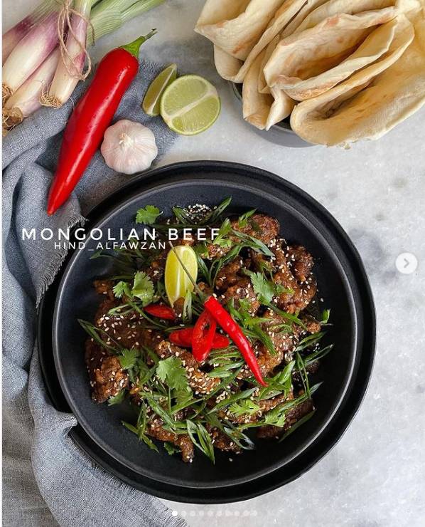 منغوليان بيف طريقة عمل لحم آسيوي