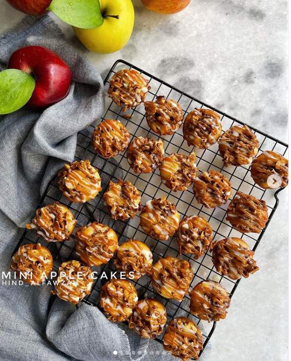 طريقة عمل ميني كب كيك التفاح