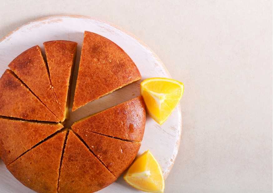 كيكة البرتقال بالخلاط سهلة